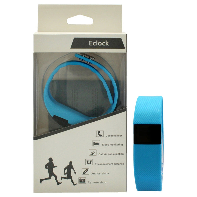 EK-H6 Health Sports Silicone Bracelet - Blue by Eclock for Unisex - 1 Pc Bracelet