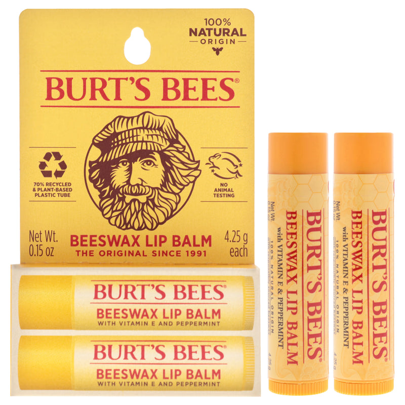 Burts Bees Beeswax Lip Balm Twin Pack