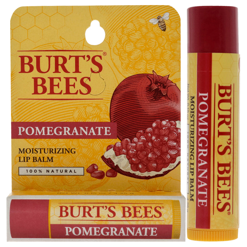 Burts Bees Pomegranate Moisturizing Lip Balm Blister