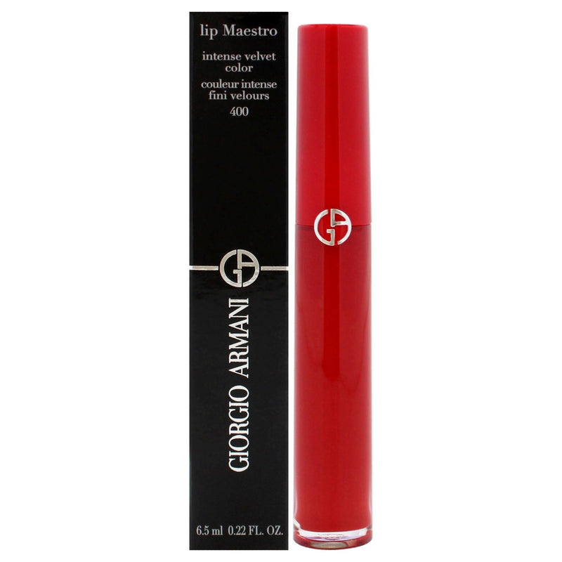 Lip Maestro Intense Velvet Color - 400 The Red by Giorgio Armani for Women - 0.22 oz Lipstick