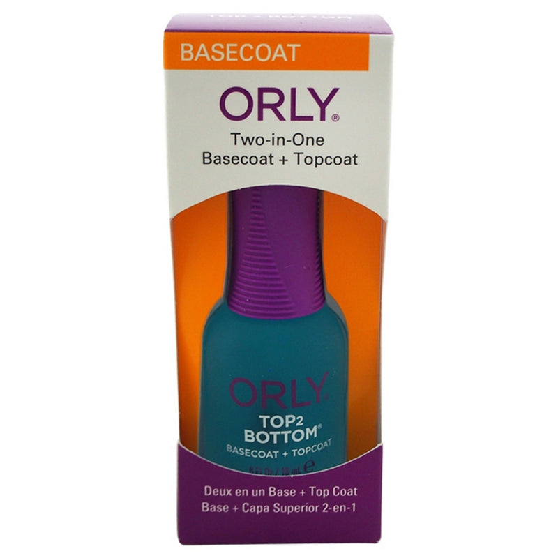 Top 2 Bottom Basecoat Plus Topcoat by Orly for Women - 0.6 oz Nail Polish