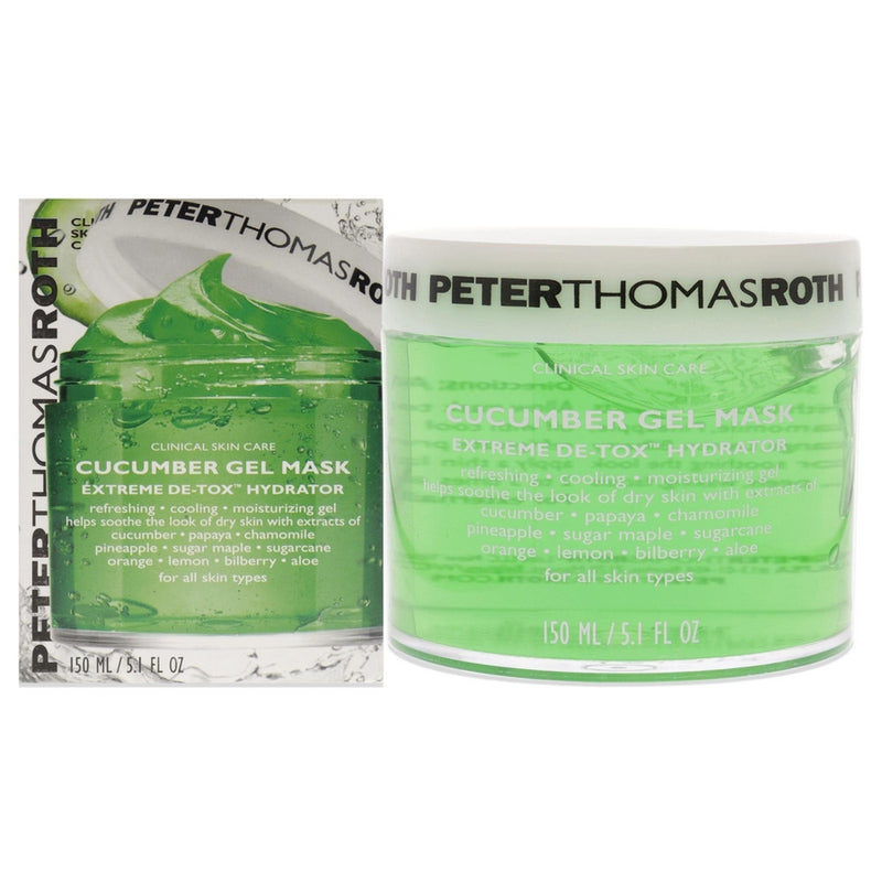 Cucumber Gel Mask Extreme De-tox Hydrator by Peter Thomas Roth for Unisex - 5.1 oz Mask