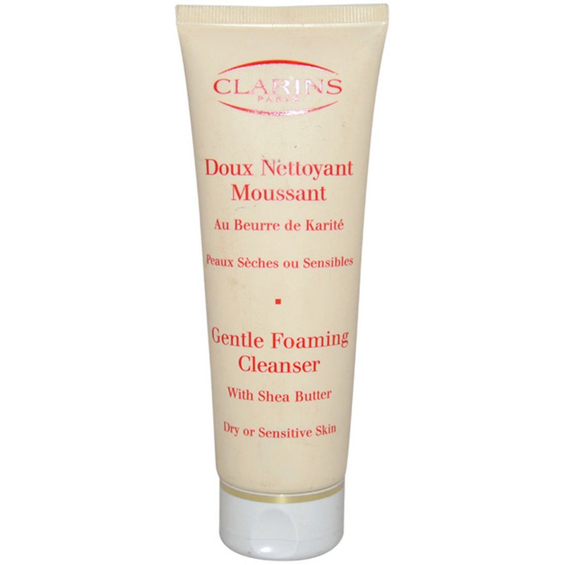 Gentle Foaming Cleanser With Shea Butter For Dry Or Sensitive Skin by Clarins for Unisex - 4.4 oz Cleanser (Unboxed)