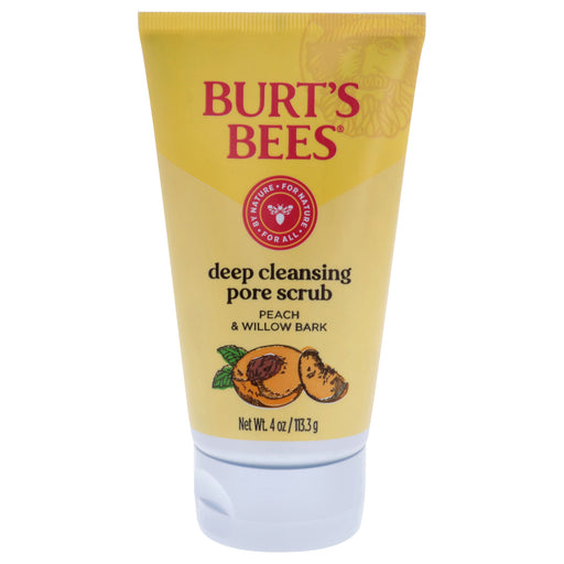 Burts Bees Peach And Willow Bark Deep Pore Scrub