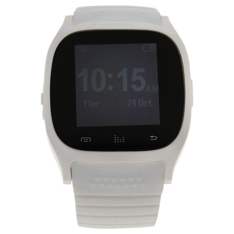 EK-B1 Montre Connectee Silicone Strap Smart Watch - White by Eclock for Men - 1 Pc Watch