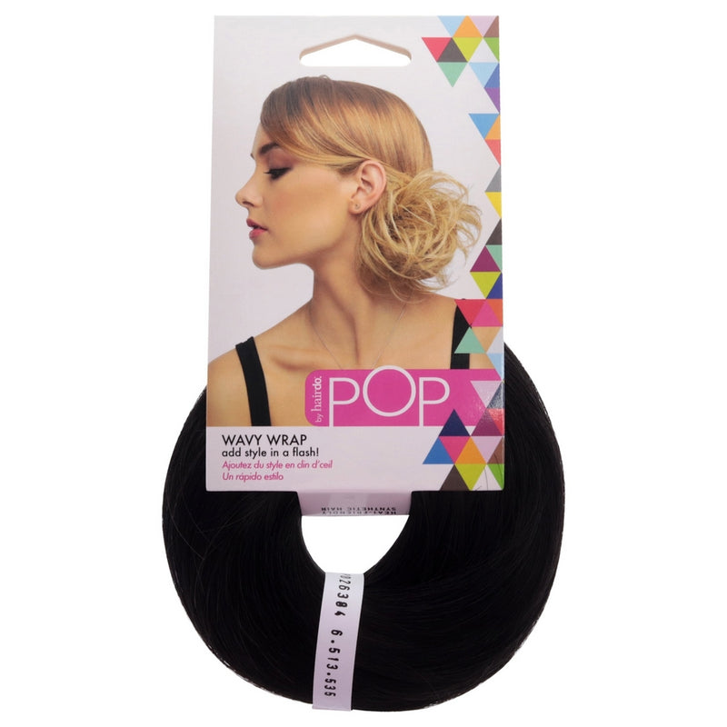 Pop Wavy Wrap - R2 Ebony by Hairdo for Women - 1 Pc Hair Wrap