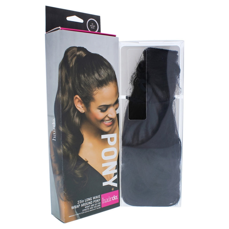 Wave Wrap Around Pony - R4 Midnight Brown by Hairdo for Women - 23 Inch Hair Extension