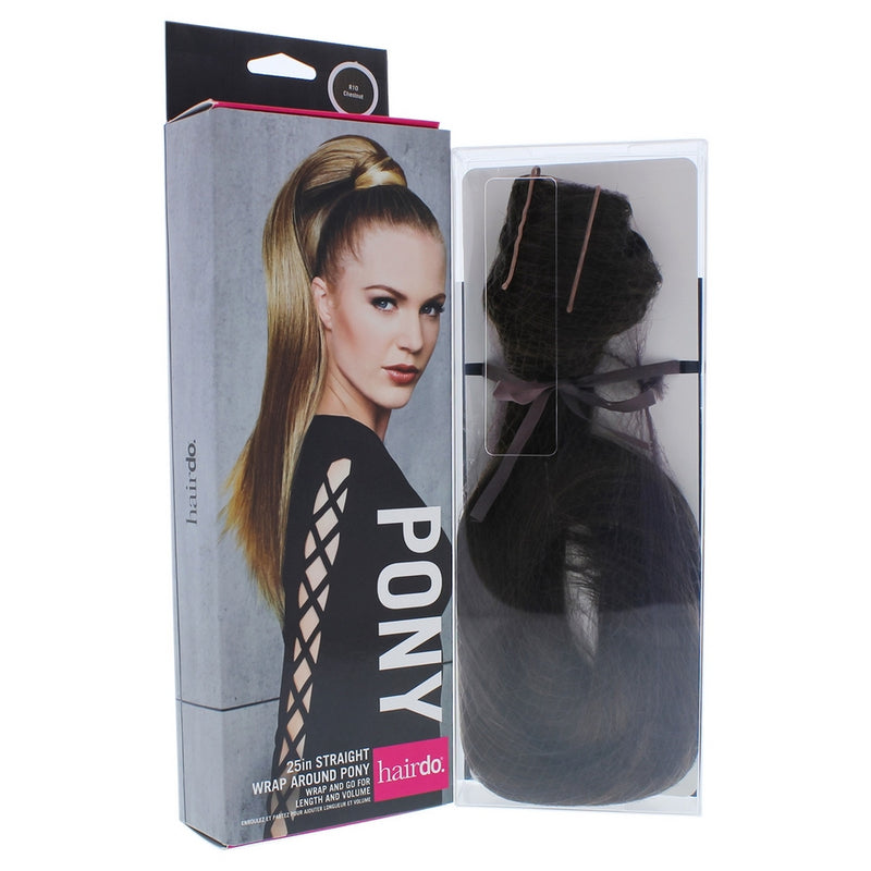 Straight Wrap Around Pony - R10 Chestnut by Hairdo for Women - 25 Inch Hair Extension
