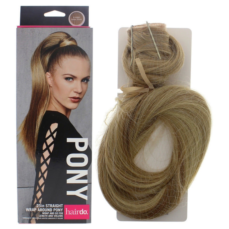 Straight Wrap Around Pony - R14 88H Golden Wheat by Hairdo for Women - 25 Inch Hair Extension