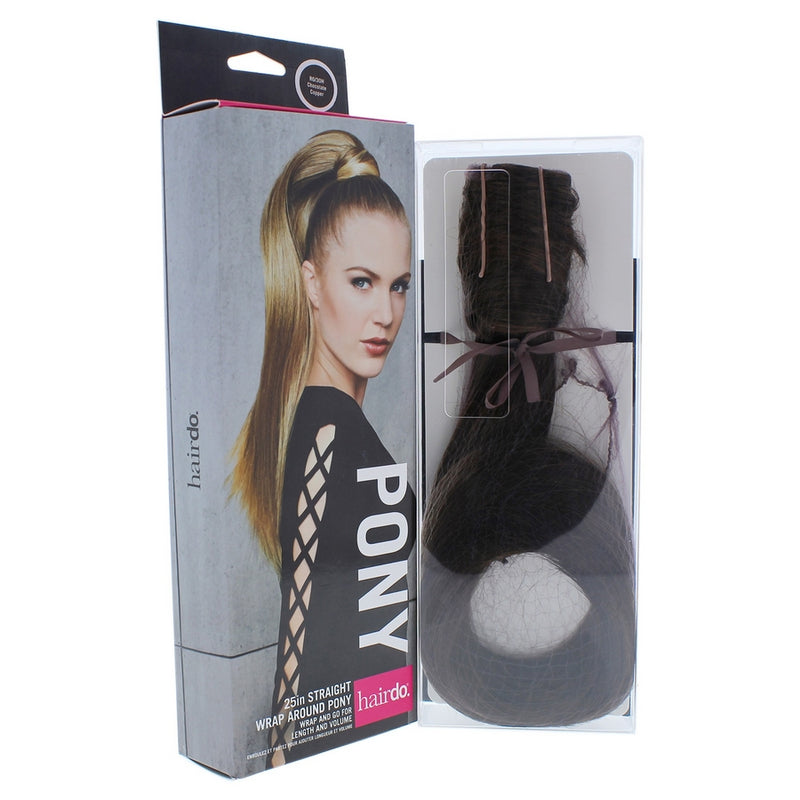 Straight Wrap Around Pony - R6 30H Chocolate Copper by Hairdo for Women - 25 Inch Hair Extension