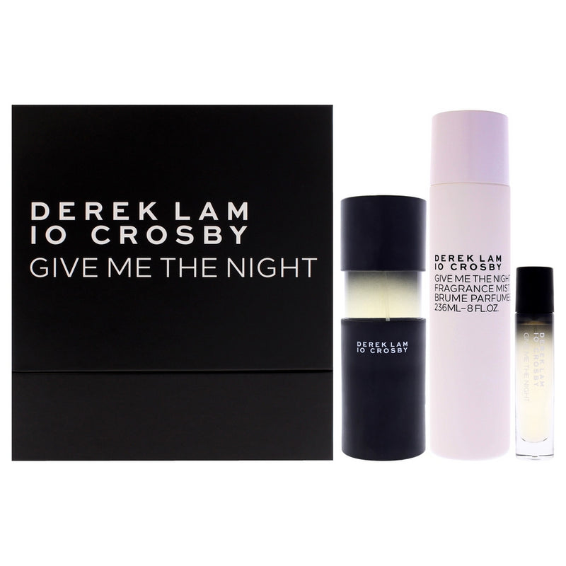 Give Me The Night Spring by Derek Lam for Women - 3 Pc Gift Set 3.4oz EDP Spray, 0.34oz EDP Spray (Mini), 8oz Fragrance Mist