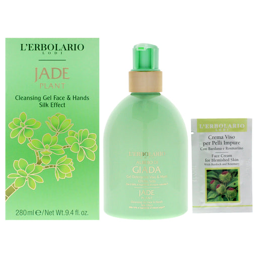 Lerbolario Cleansing Gel Face And Hands Silk Effect Jade Plant