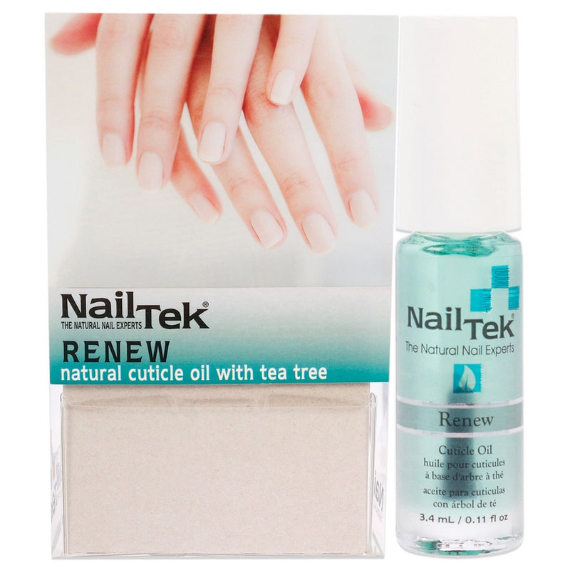 Renew Natural Cuticle Oil with Tea Tree by Nail Tek for Women - 24 x 0.11 oz Nail Treatment