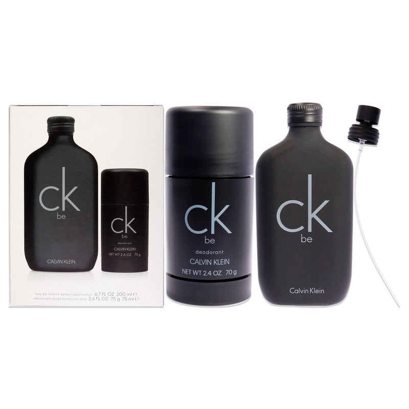 Ck Be By Calvin Klein For Unisex - 2 Pc Gift Set 6.7Oz Edt Spray, 2.6Oz Deodorant Stick