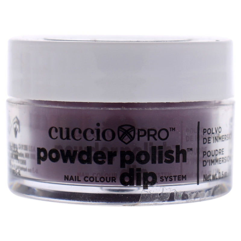 Pro Powder Polish Nail Colour Dip System - Plum with Black Undertones by Cuccio Pro for Women - 0.5 oz Nail Powder