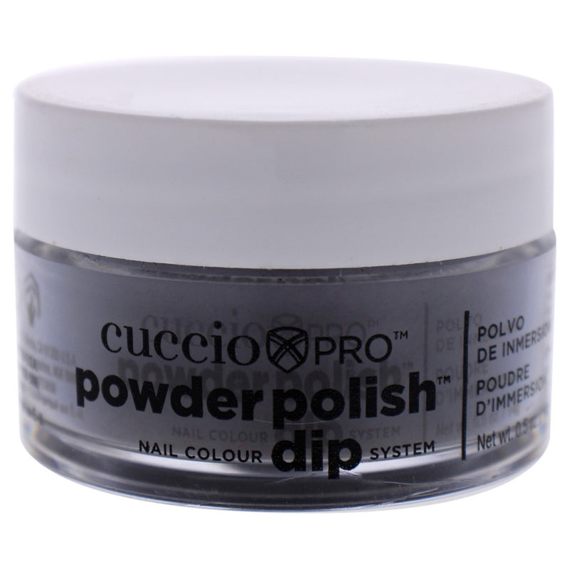 Pro Powder Polish Nail Colour Dip System - Black With Red Glitter by Cuccio Pro for Women - 0.5 oz Nail Powder