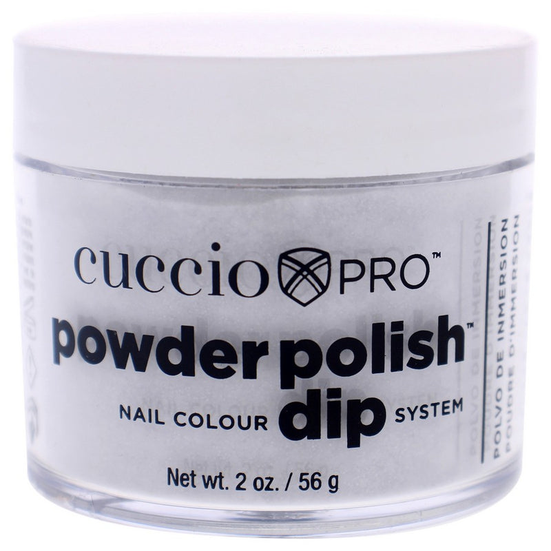 Pro Powder Polish Nail Colour Dip System - Platinum Silver Glitter by Cuccio Pro for Women - 1.6 oz Nail Powder