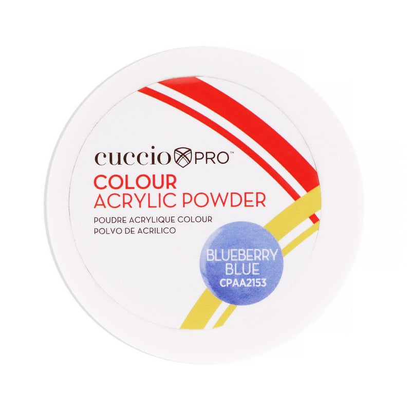 Colour Acrylic Powder - Blueberry Blue by Cuccio Pro for Women - 1.6 oz Acrylic Powder