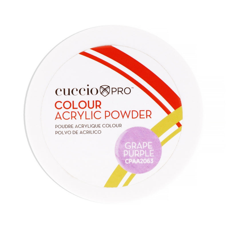 Colour Acrylic Powder - Grape Purple by Cuccio Pro for Women - 1.6 oz Acrylic Powder