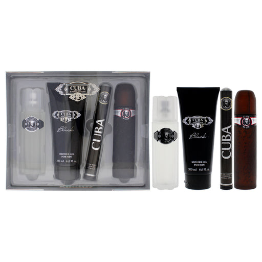Cuba Black Men's Eau De Toilette Gift Set