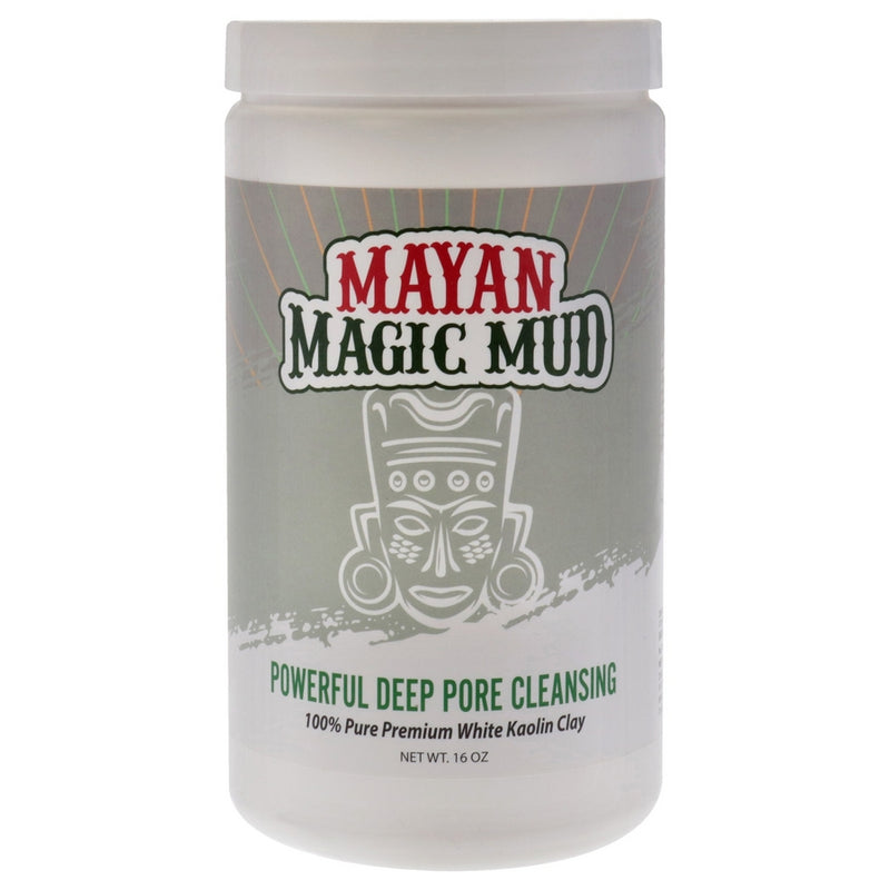 Powerful Deep Pore Cleansing White Kaolin Clay by Mayan Magic Mud for Unisex - 16 oz Cleanser