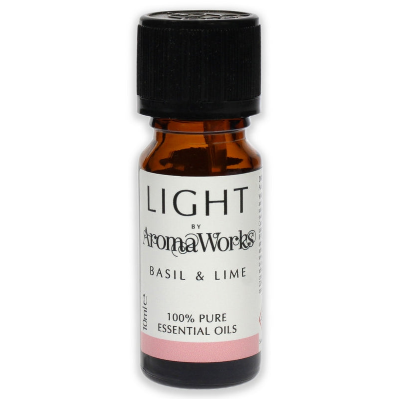 Light Essential Oil - Basil and Lime by Aromaworks for Unisex - 0.33 oz Oil