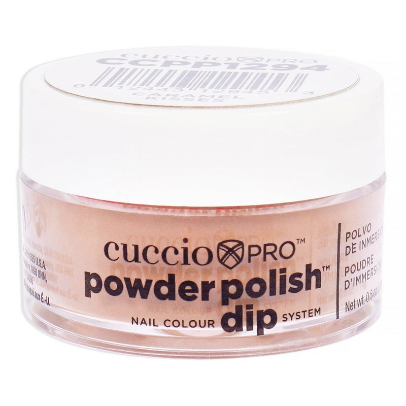 Pro Powder Polish Nail Colour Dip System - Caramel Kisses by Cuccio Pro for Women - 0.5 oz Nail Powder