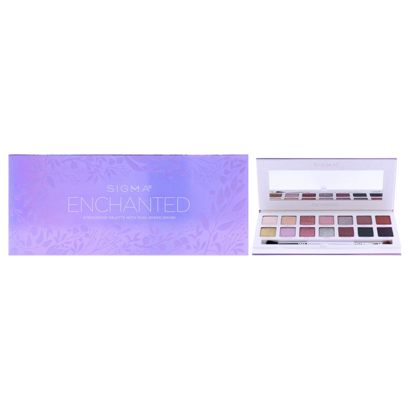 Eyeshadow Palette - Enchanted by SIGMA for Women - 2 Pc 0.61oz Eye Shadow, Brush