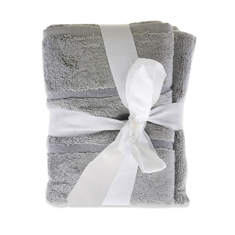 Cariloha Bamboo Hand Towel Harbor Gray Unisex Gift Set