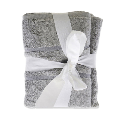 Cariloha Bamboo Hand Towel Harbor Gray Unisex Gift Set