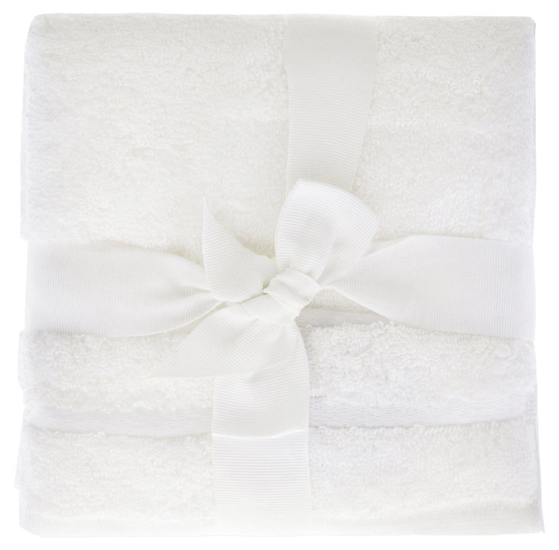 Cariloha Bamboo Washcloths White Unisex Gift Set