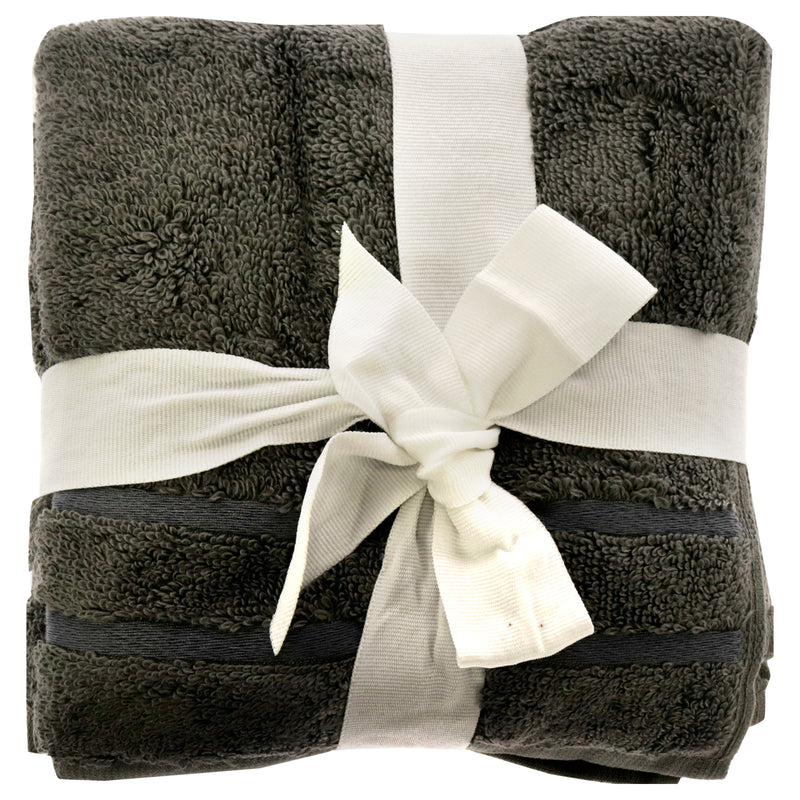 Cariloha Bamboo Washcloths Onyx Unisex Gift Set