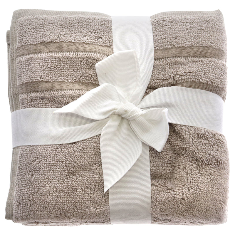 Cariloha Bamboo Washcloths Stone Unisex Gift Set