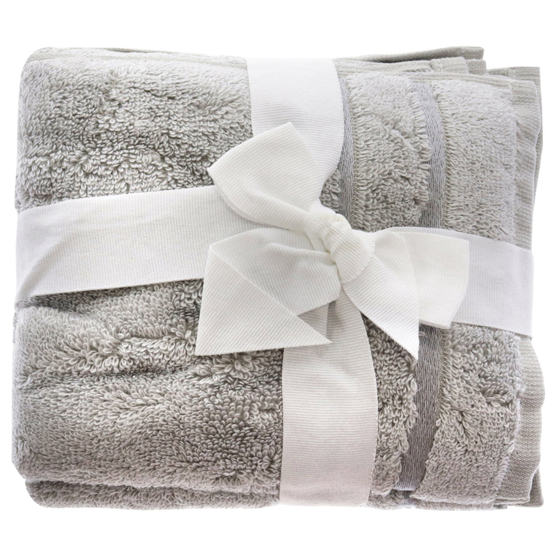 Cariloha Bamboo Washcloths Harbor Gray Unisex Gift Set