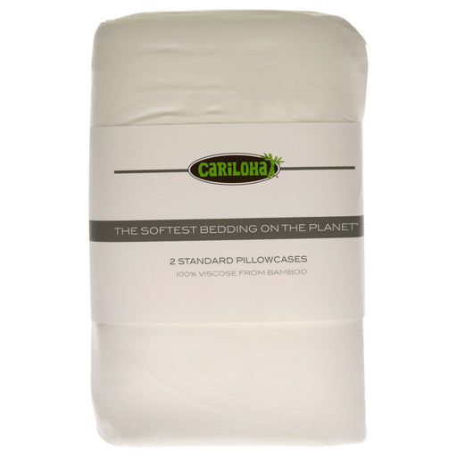 Cariloha Classic Bamboo Pillowcase White-Standard Unisex Gift Set