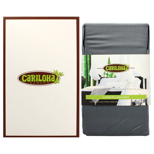 Cariloha Resort Bamboo Pillowcase Blue Lagoon-King Unisex Gift Set