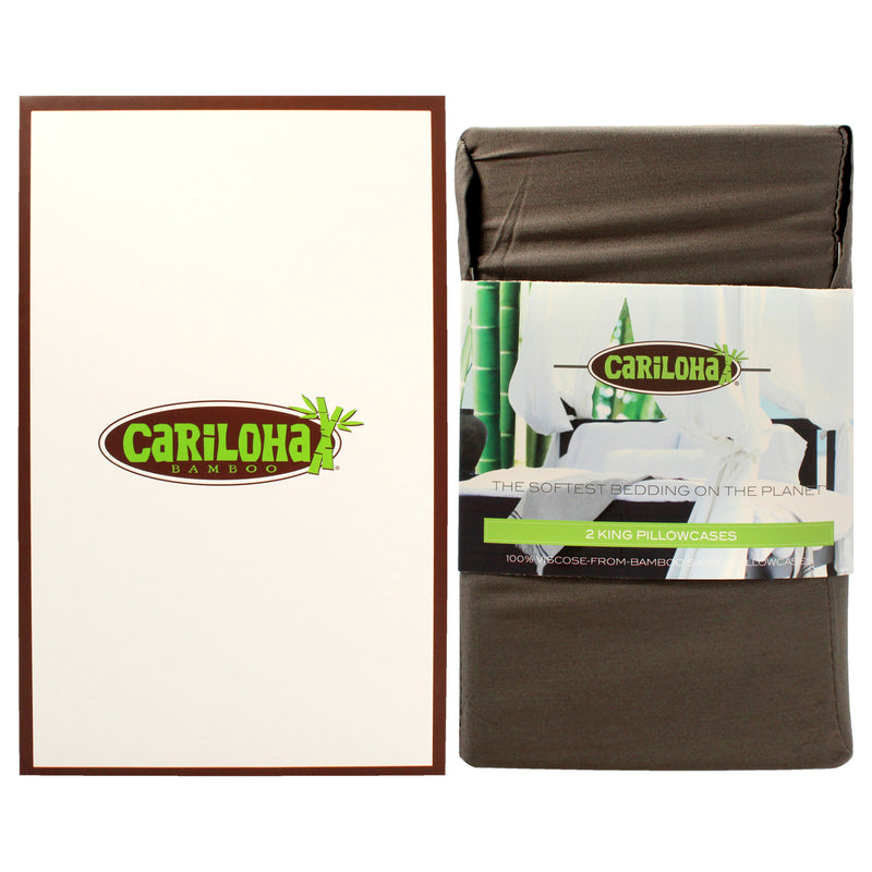 Cariloha Resort Bamboo Pillowcase Onyx-King Unisex Gift Set