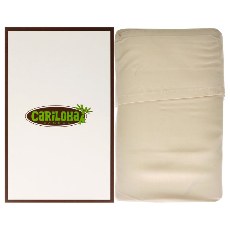 Cariloha Resort Bamboo Pillowcase Coconut Milk-King Unisex Gift Set