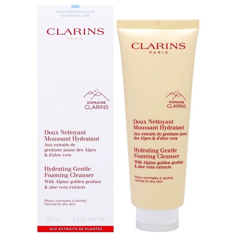 Hydrating Gentle Foaming Cleanser by Clarins for Unisex - 4.4 oz Cleanser