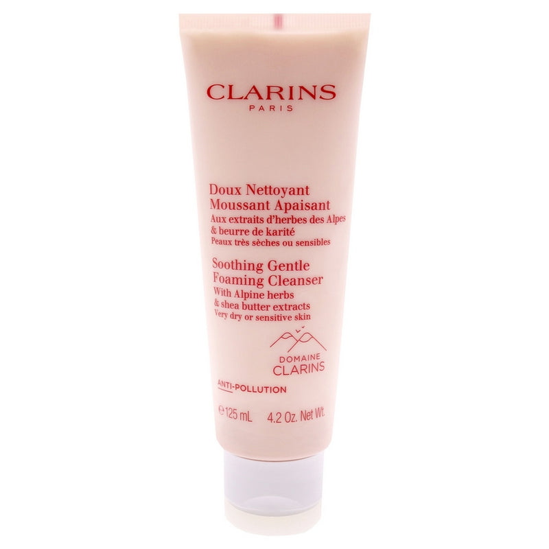 Soothing Gentle Foaming Cleanser by Clarins for Unisex - 4.2 oz Cleanser