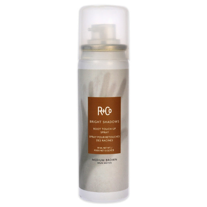 Bright Shadows Root Touch Up Spray - Medium Brown by R+Co for Unisex - 1.5 oz Hair Color