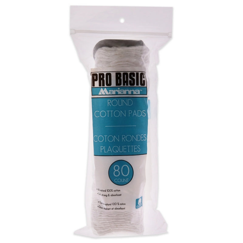 Pro Basic Round Cotton Pads by Marianna for Unisex - 80 Pc Pads
