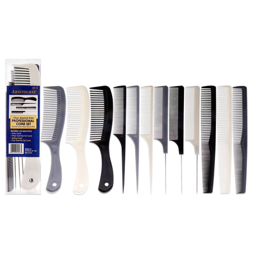 Aristocrat Assorted Color Professional Comb Unisex Gift Set