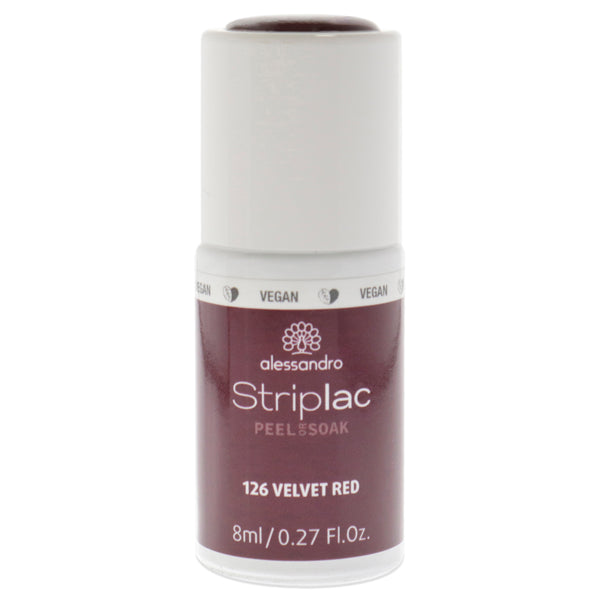 Alessandro Striplac Peel Or Soak 126 Velvet Red
