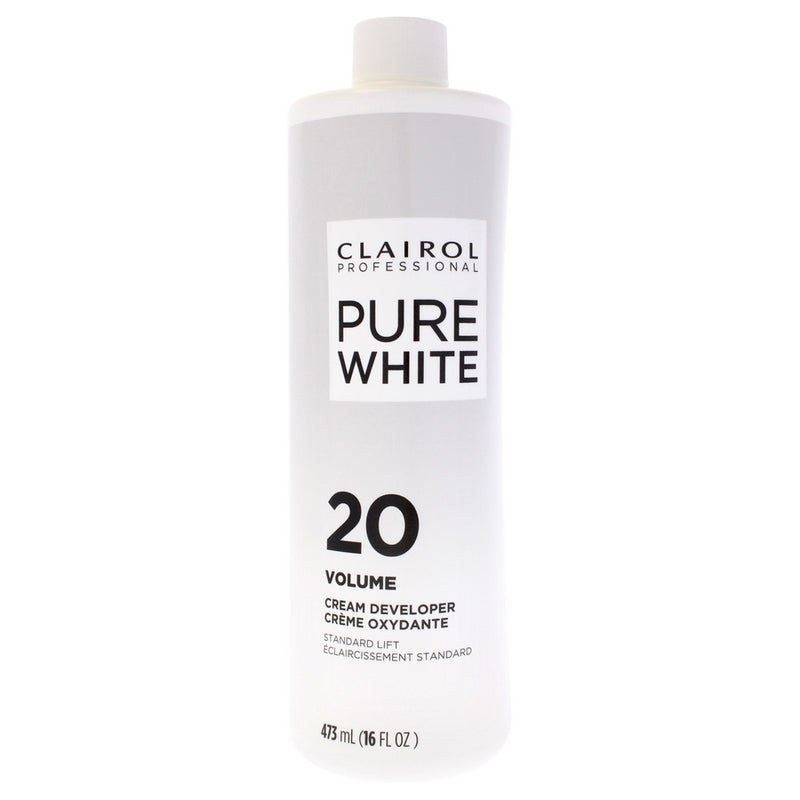 Pure White 20 Volume Creme Developer by Clairol for Unisex - 16 oz Lightener