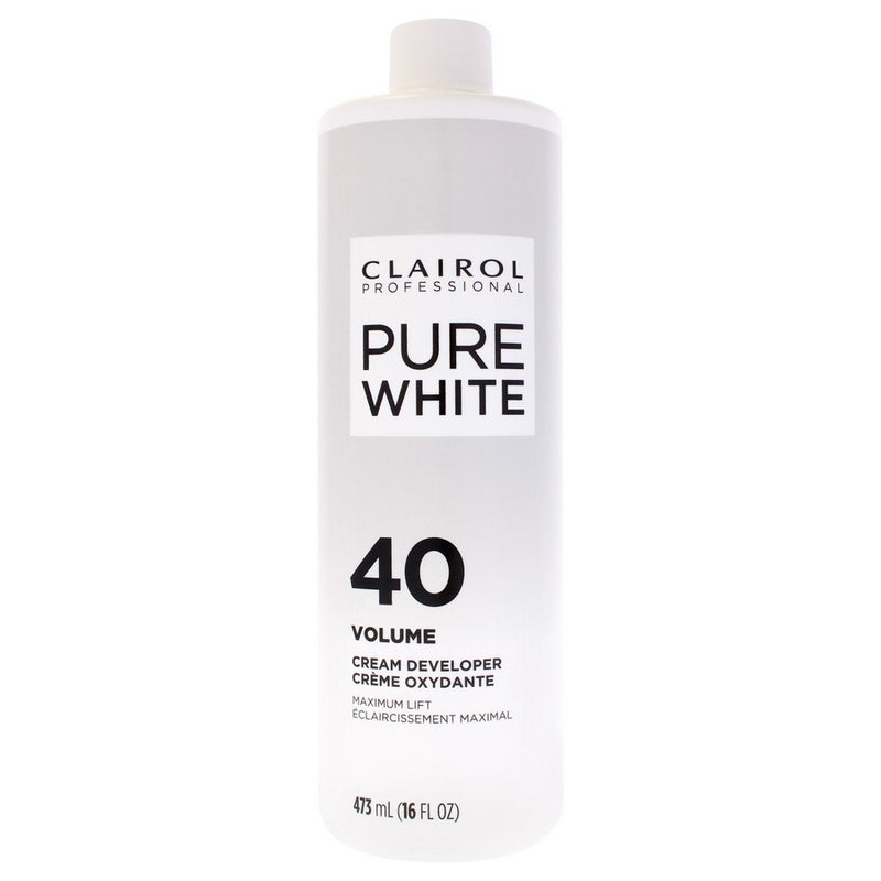 Pure White 40 Volume Creme Developer by Clairol for Unisex - 16 oz Lightener