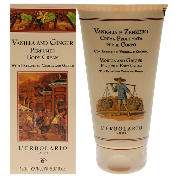 Lerbolario Perfumed Body Cream Vanilla And Ginger