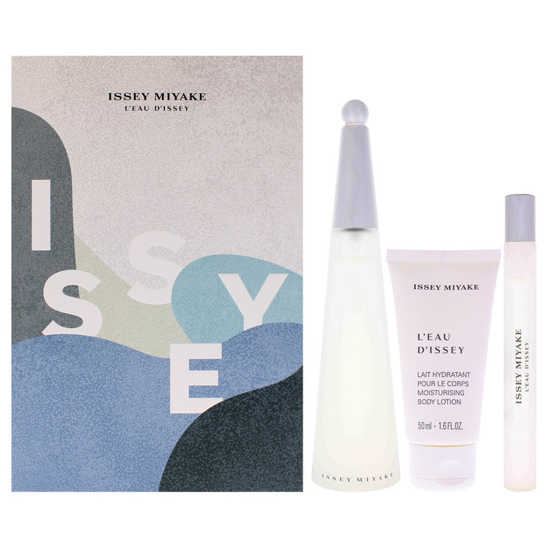 Leau Dissey By Issey Miyake For Women - 3 Pc Gift Set 3.3Oz Edt Spray, 0.33Oz Edt Spray (Mini), 1.6Oz