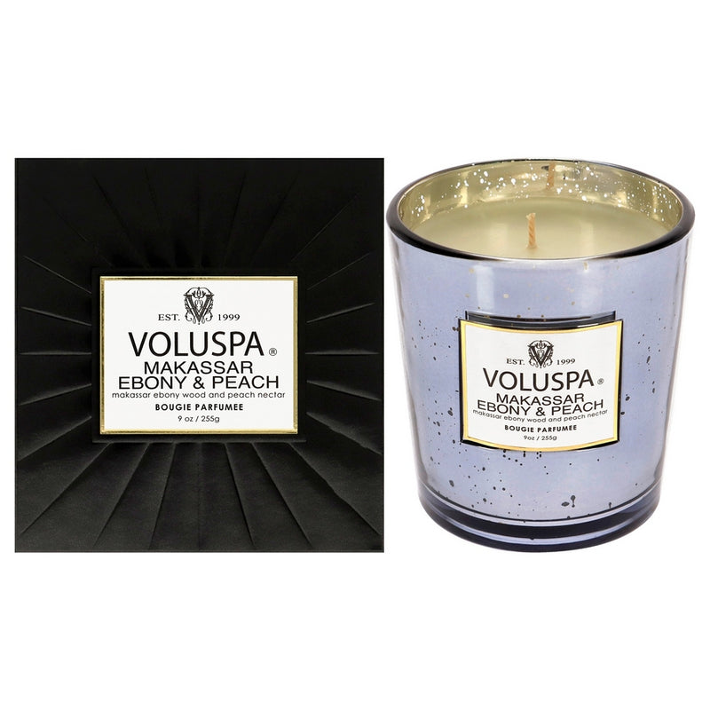 Candle Classic - Makassar Ebony and Peach by Voluspa for Unisex - 9 oz Candle