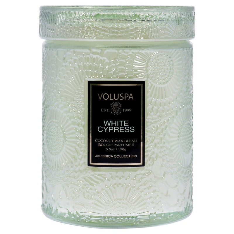 Japonica Collection Small - White Cypress by Voluspa for Unisex - 5.5 oz Candle